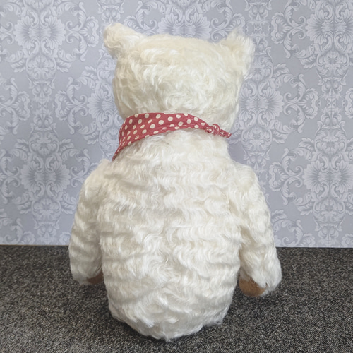 テディベア（白）約32cm／シンプル、オーソドックスなテディベア
