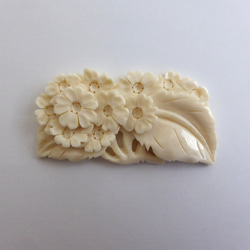 本象牙 アイボリーカービング、ナンタケットバスケット用オーナメント