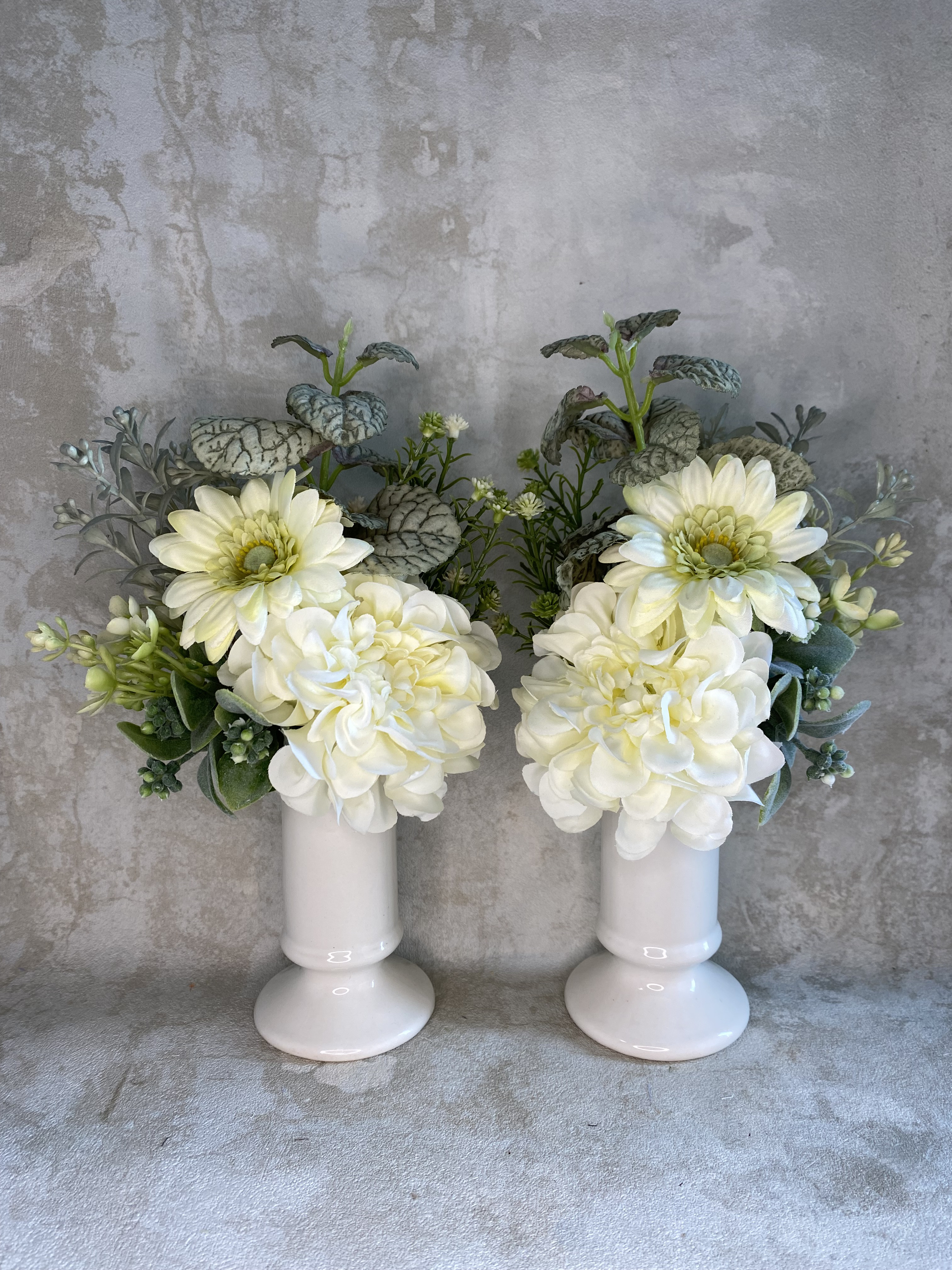 ちいさな御花・仏花【2本セット】クリームホワイト