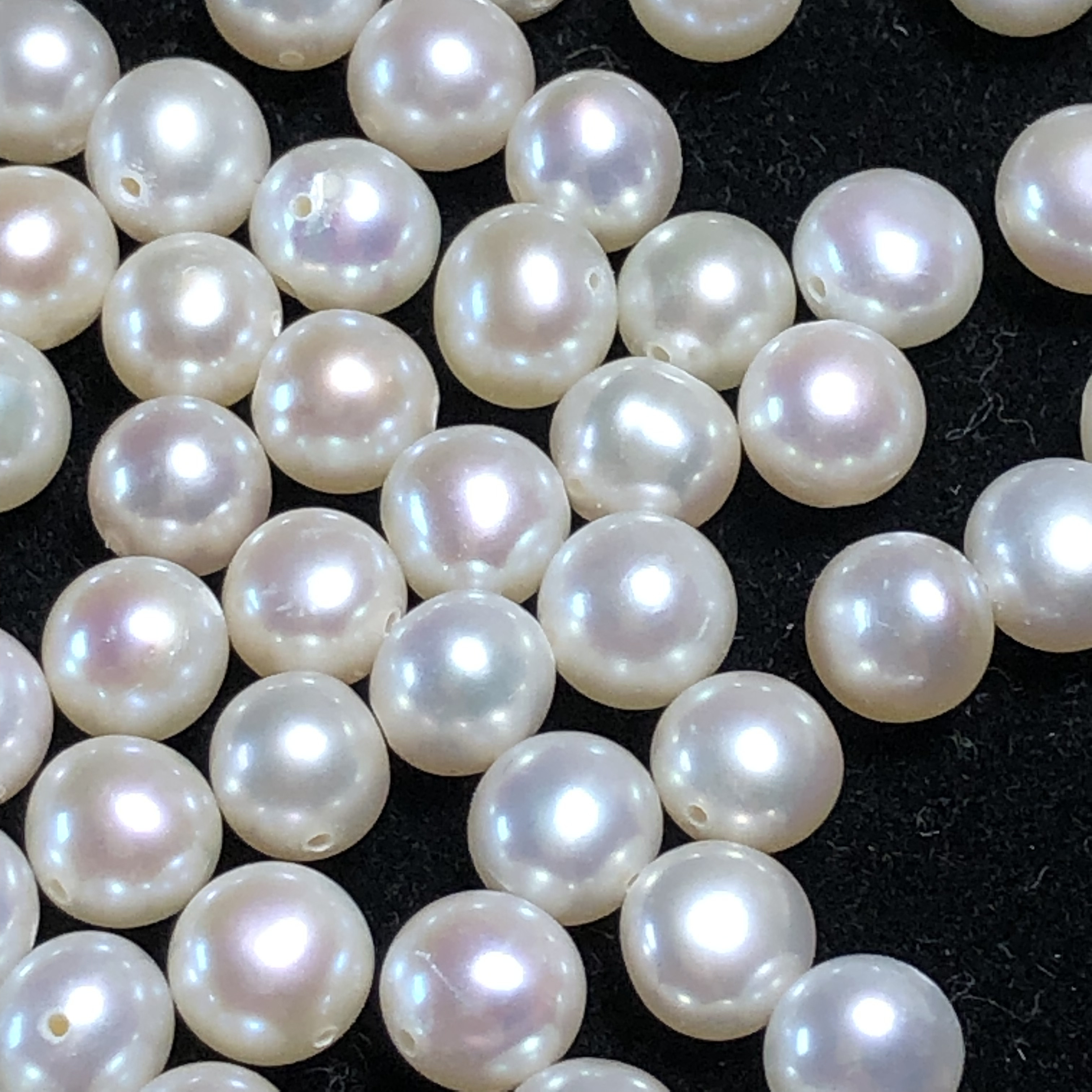 《  痛み軽減ソフトイヤリング》5連パールイヤリング