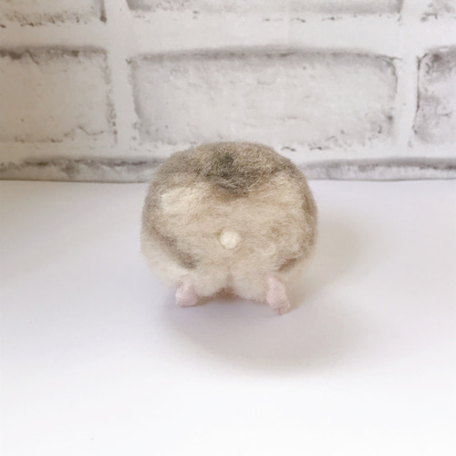 羊毛　ハムスター　ブルーサファイア まんまるハムスター（ブルーサファイア） 羊毛フェルト