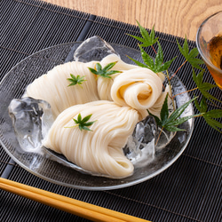 【国産小麦】［40人前］小豆島手延べそうめん　4kg　素麺　赤穂の天塩　かどやのごま油 4枚目の画像