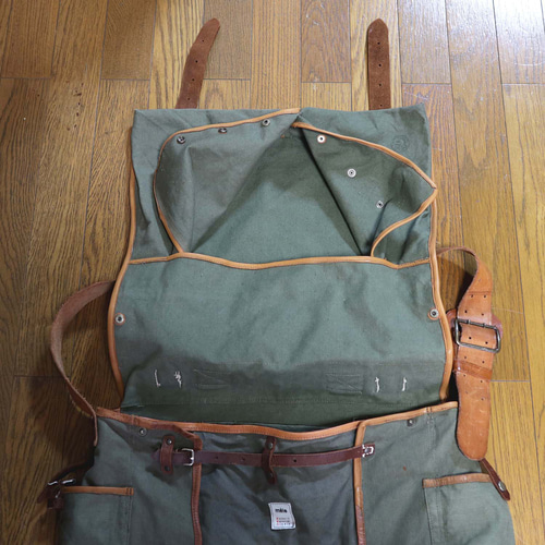50s フランス軍　ショルダーバッグ 1950's-60's French Army Canvas×Leather Bag フランス軍