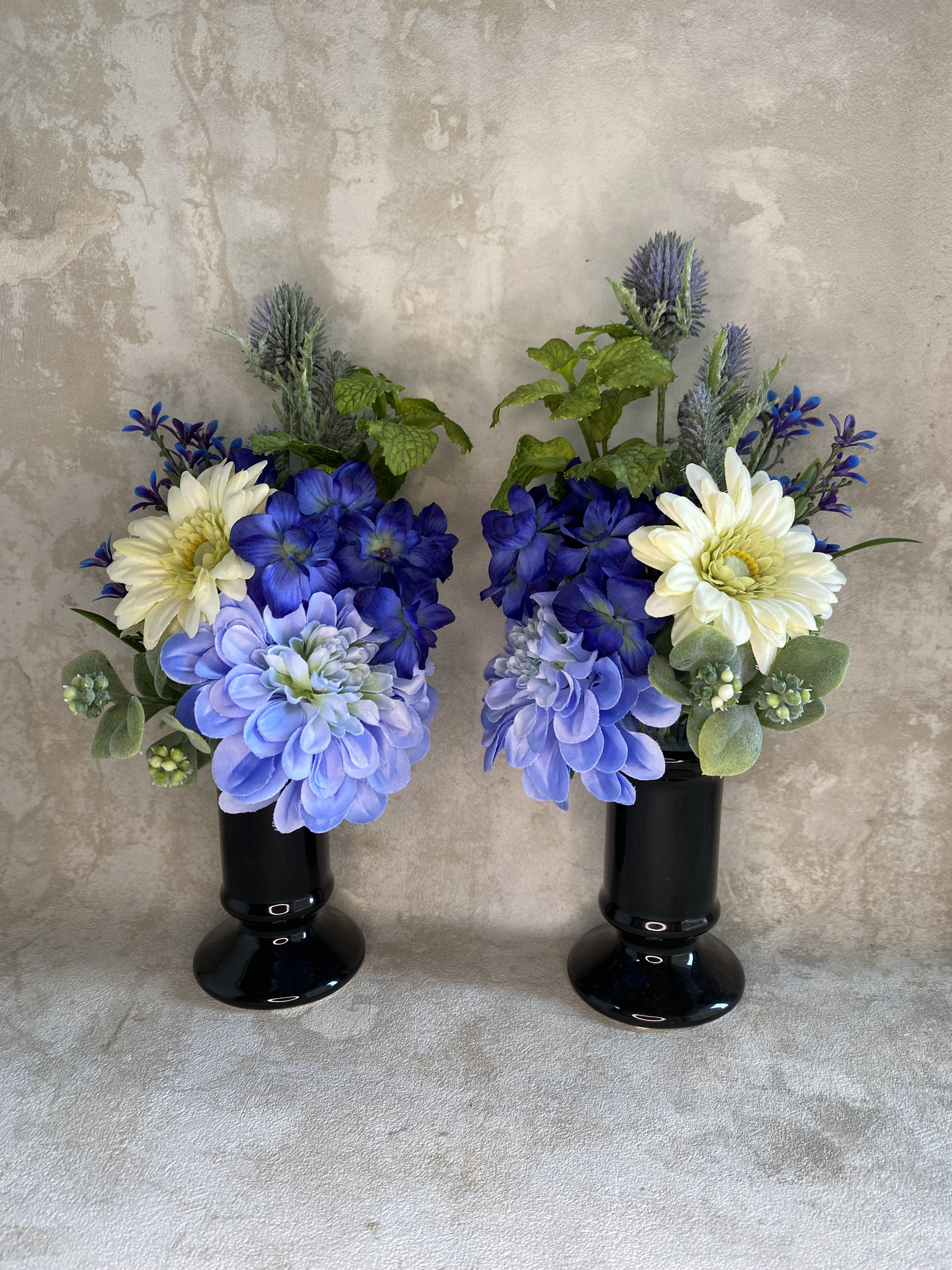 ちいさな御花・仏花【2本セット】ライトブルージニア