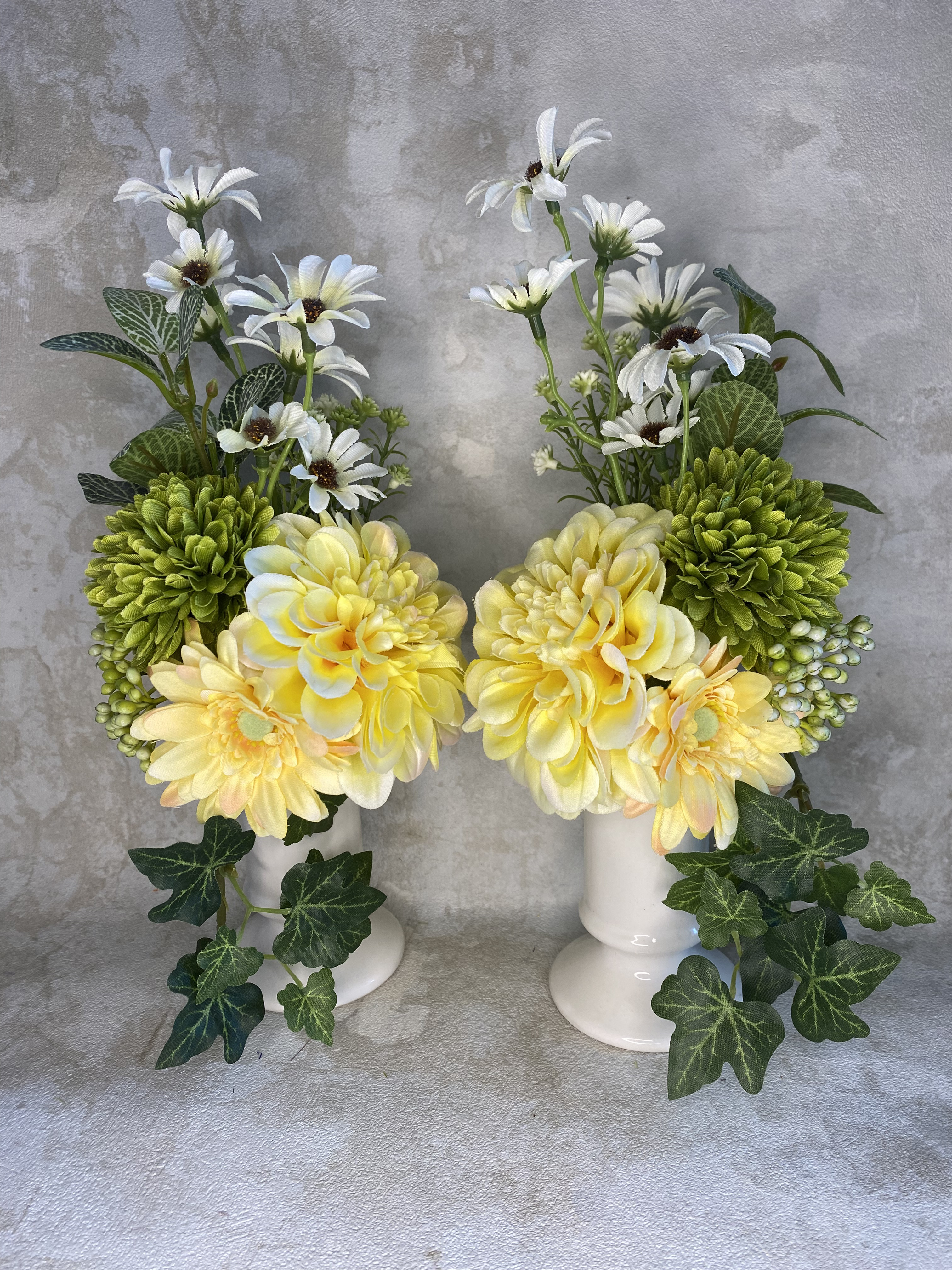 ちいさな御花・仏花【2本セット】イエロージニア