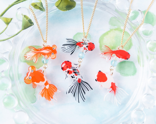 金魚＊ネックレス ネックレス・ペンダント ねぎねぎ 通販 1951045