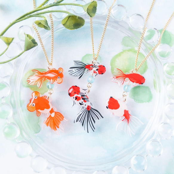 金魚デザインのペンダント 金魚＊ネックレス ネックレス・ペンダント ねぎねぎ 通販 1951045