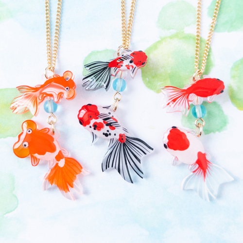金魚＊ネックレス ネックレス・ペンダント ねぎねぎ 通販