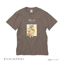 「NEW ME 明日は誰かに笑えるかな」安心のクオリティ/定番コットンTシャツ/送料無料 8枚目の画像