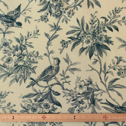 タイムレストレジャーズ！アンティーク調『TimeLess Treasures　植物柄　ブルー』～50㎝単位でカット～ 2枚目の画像