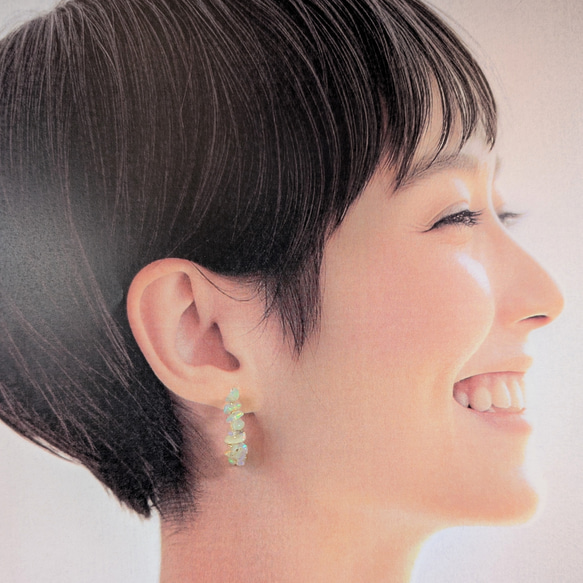 14kgfエチオピアオパールつぶつぶピアス/イヤリング 【公式通販】