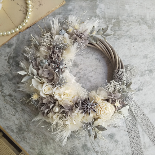 ⁿᵉʷ⚘.。Lune Bonheur＜shabby chic ＞＊夏＊リース＊ハーフリース