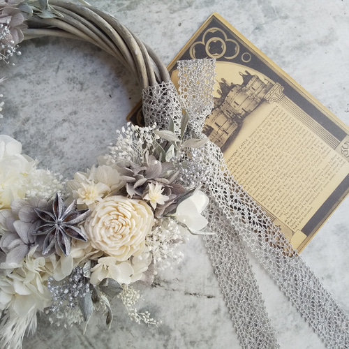 ⁿᵉʷ⚘.。Lune Bonheur＜shabby chic ＞＊夏＊リース＊ハーフ