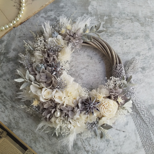 ⁿᵉʷ⚘.。Lune Bonheur＜shabby chic ＞＊夏＊リース＊ハーフリース