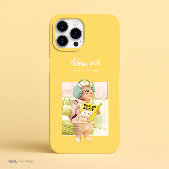 Originalスマホケース/「NEW ME 明日は誰かに笑えるかな」 iPhone 