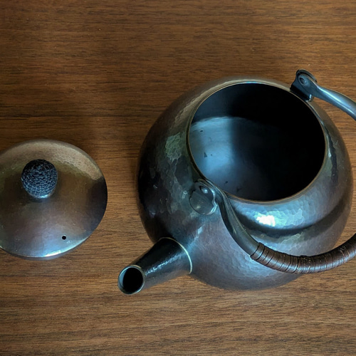 銅壺簡易0217 茶壺銅工芸ブリキや彰三的作品19511122｜Creema