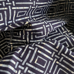 【1点もの】丁字のプルオーバー2way -浴衣地 紺に変わり格子 2WB631 17枚目の画像