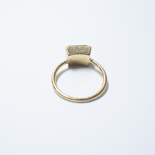 アメジスト 天然石 リング【10号・13号】指輪 ゴールド レクタングル