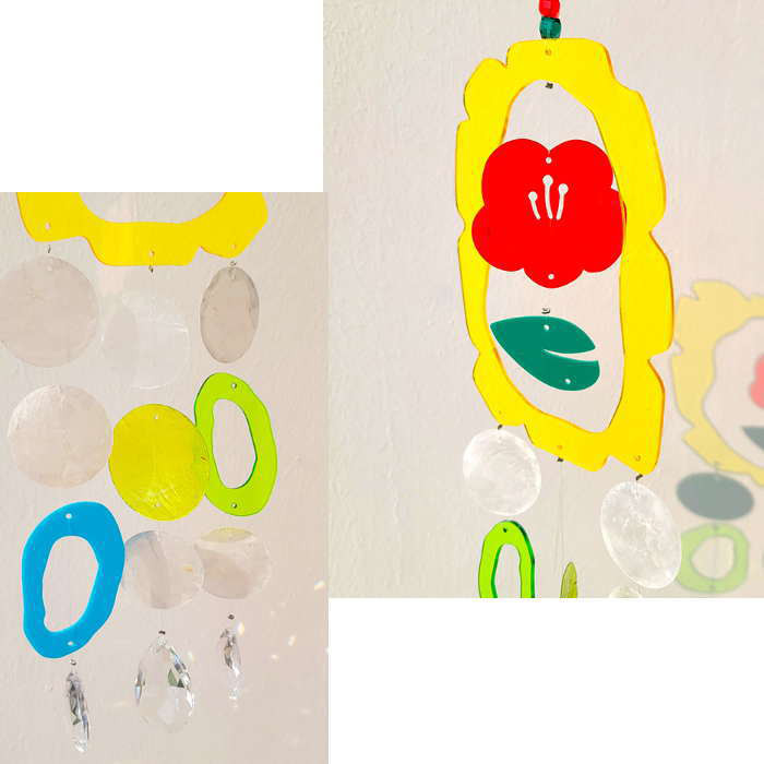 サンキャッチャー アクリル モービル DIY シェル風鈴 貝殻風鈴 夏休み工作 子供工作 イベント