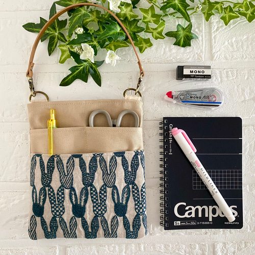 再販】 ミナペルホネン うさぎ柄 オーガナイザー minaperhonen