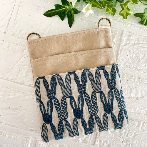 うさぎのポーチ ミナペルホネン ミナペルホネン うさぎポーチ タンバリン