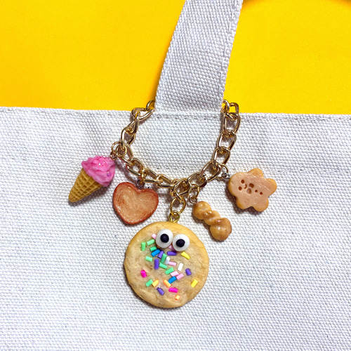 じゃらじゃらキーホルダー クッキー チョコビスケットくん✨じゃらじゃらキーホルダー✨バッグ