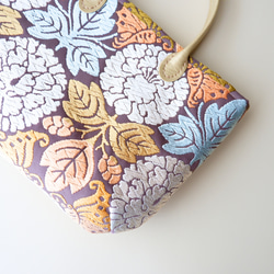 【SALE】ｸｰﾎﾟﾝｺｰﾄﾞ【HBfMnV】入力で6900円→5865円に！刺繍が美しい西陣織の切替えミニバッグ 5枚目の画像