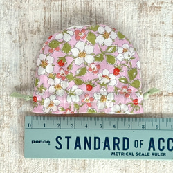 ★再販★【SSS】LIBERTY　とっても小さな巾着袋 「ペイザンヌ（ピンク）」 4枚目の画像