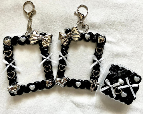 ハンドメイド トレカキーホルダーデコ ドラゴンハート ハンドメイド トレカキーホルダーデコ ドラゴンハート ハンドメイド