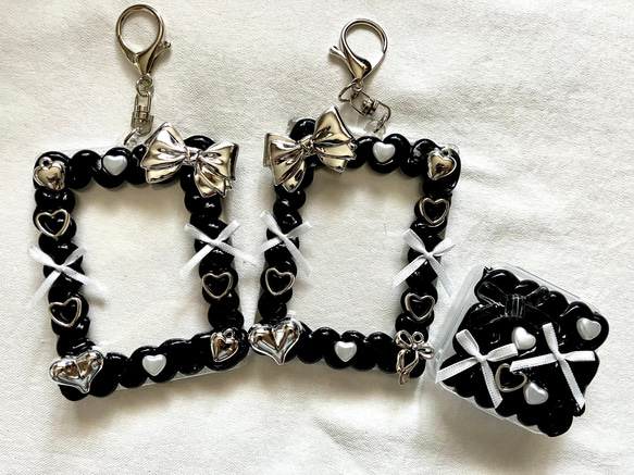 ホイップ デコ トレカケース キーホルダー 小物ケース ハンドメイド