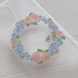 【Floréto】名前も言葉も、花で彩るスマホケース　お揃いの壁紙付き 2枚目の画像