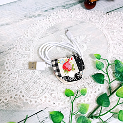 ✨SUMMER SALE✨ いちご系生地・インド刺繍リボン *布小物5点セット* 12枚目の画像