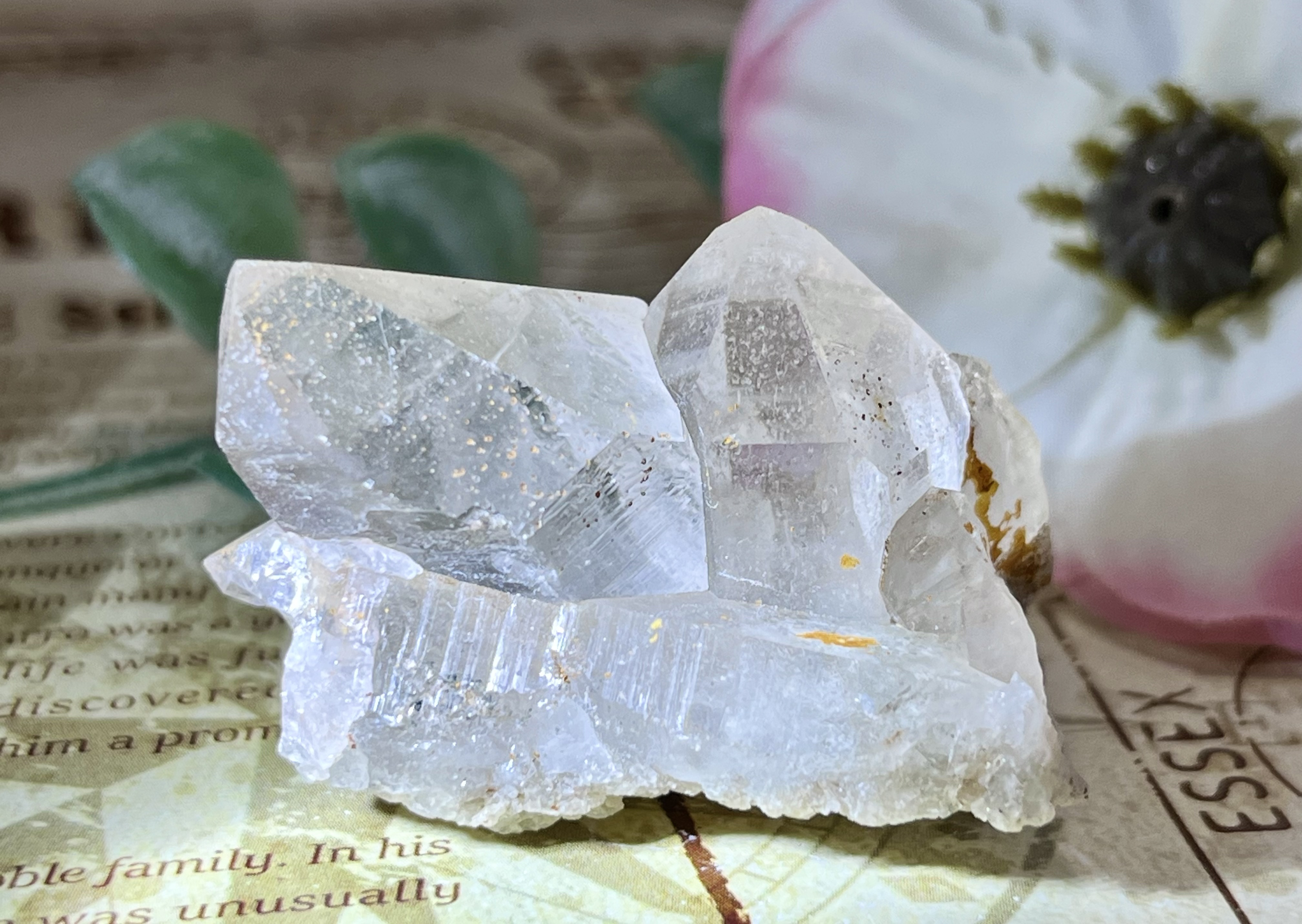 レシーバー　ヒマラヤ  マニカラン産　水晶  原石　クラスター　クリスタル