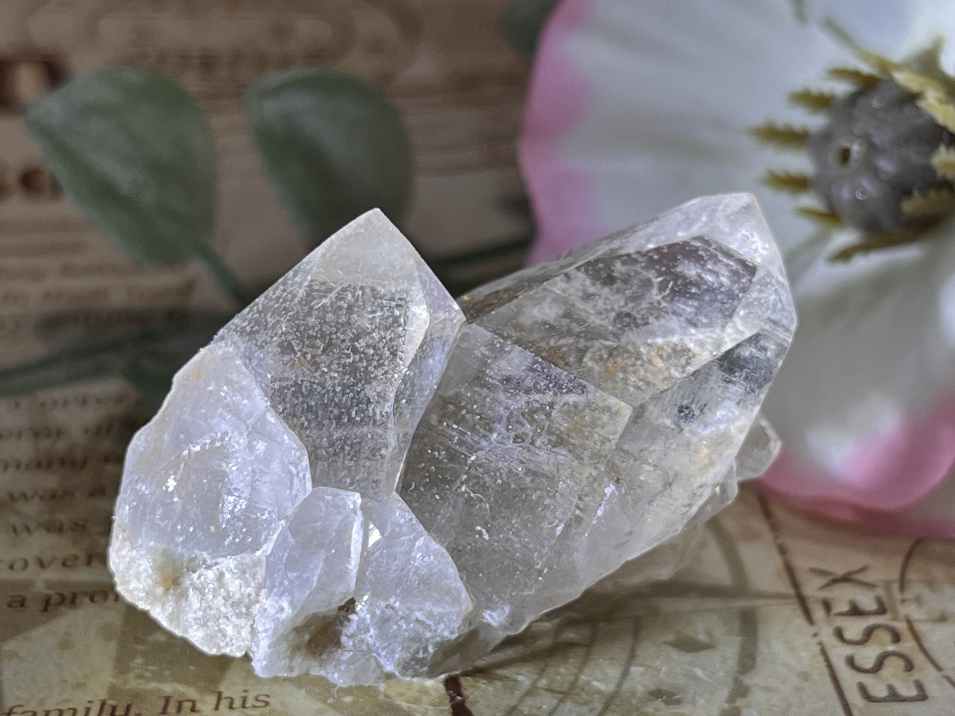 レシーバー　ヒマラヤ  マニカラン産　水晶  原石　クラスター　クリスタル