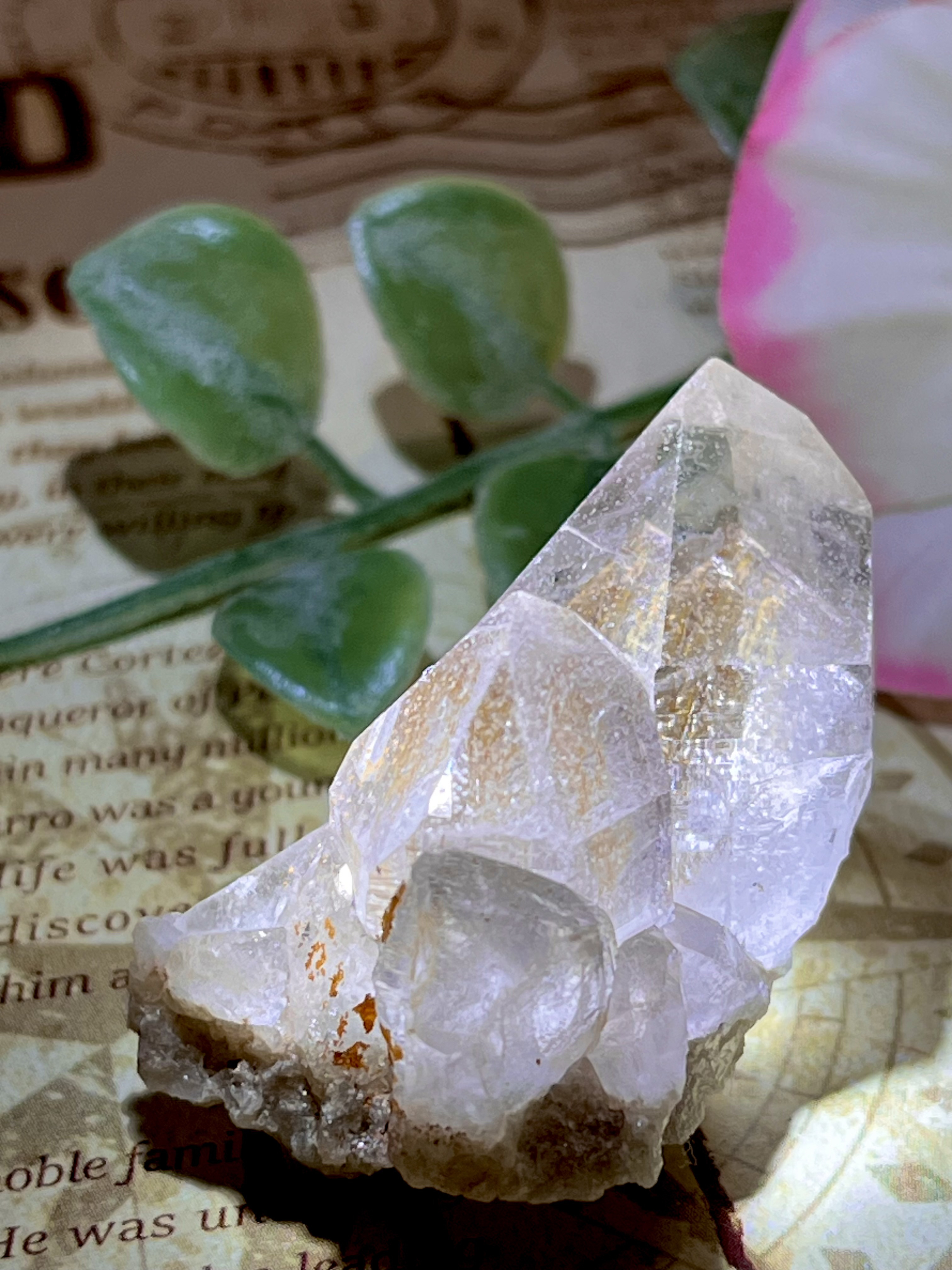 レシーバー　ヒマラヤ  マニカラン産　水晶  原石　クラスター　クリスタル