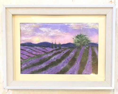 現代アートの「ラベンダー畑」（3D painting） 現代アートの「ラベンダー畑」（3D painting）