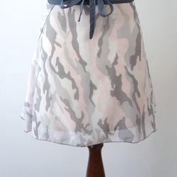 バレエ　ラップスカート[カモフラージュ・パステル40-110] U083 camo pastel 2枚目の画像