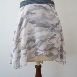 バレエ　ラップスカート[カモフラージュ・パステル40-110] U083 camo pastel 13枚目の画像