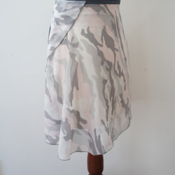 バレエ　ラップスカート[カモフラージュ・パステル40-110] U083 camo pastel 11枚目の画像