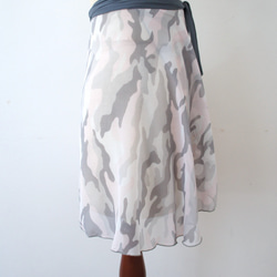 バレエ　ラップスカート[カモフラージュ・パステル40-110] U083 camo pastel 10枚目の画像