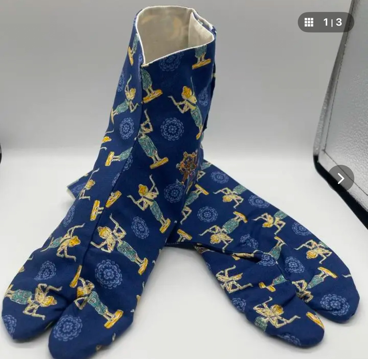 デザイン足袋　25番　阿修羅　青