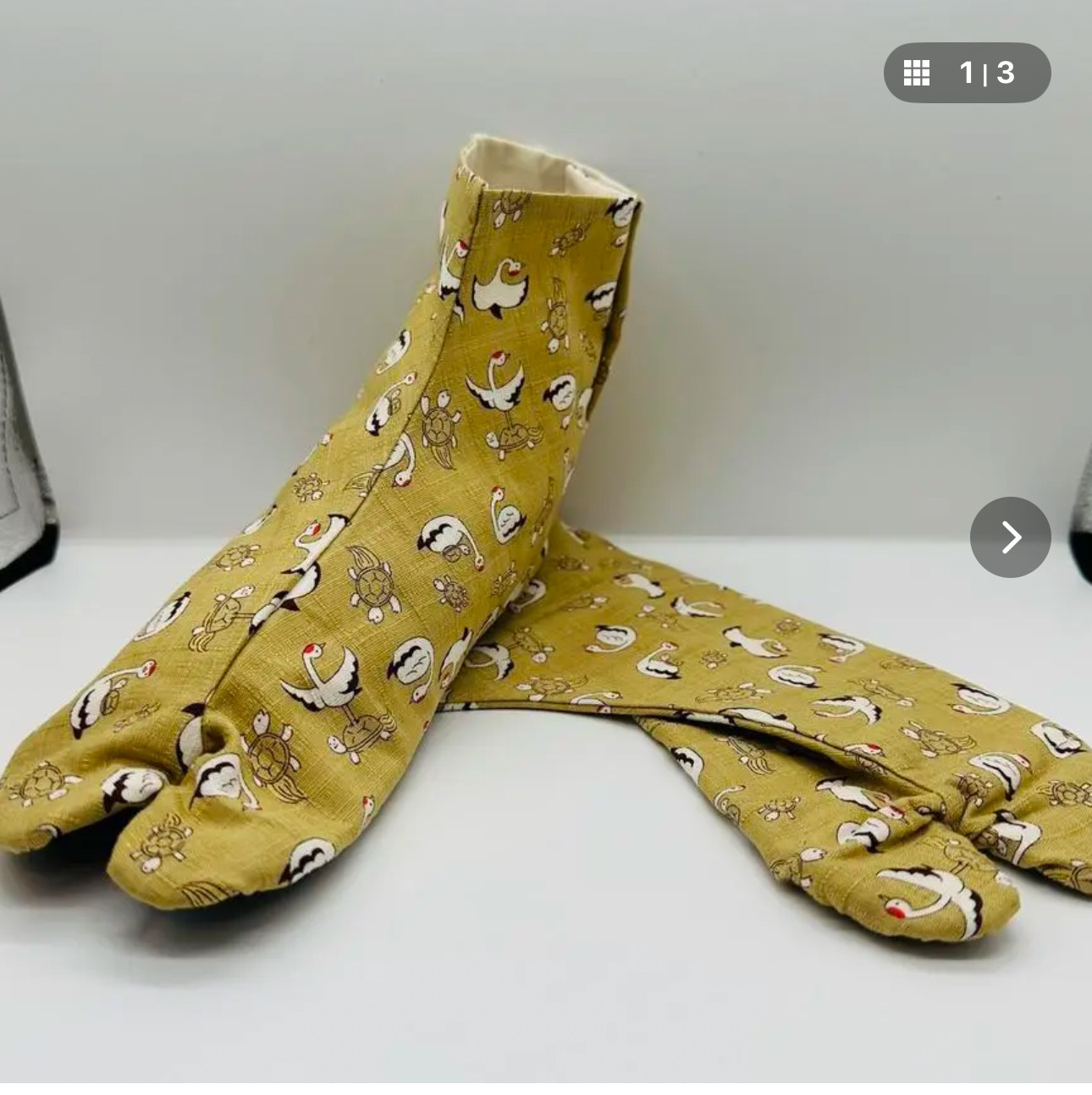 デザイン足袋　78番　鶴　3