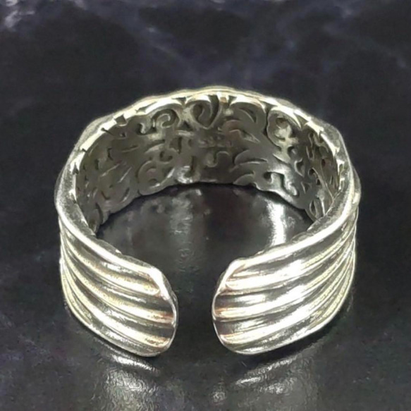 特別価格　刻印入り　silver925 メンズ　銀　指輪　メキシカンジュエリー　シルバー　フリーサイズ　ギフト 5枚目の画像