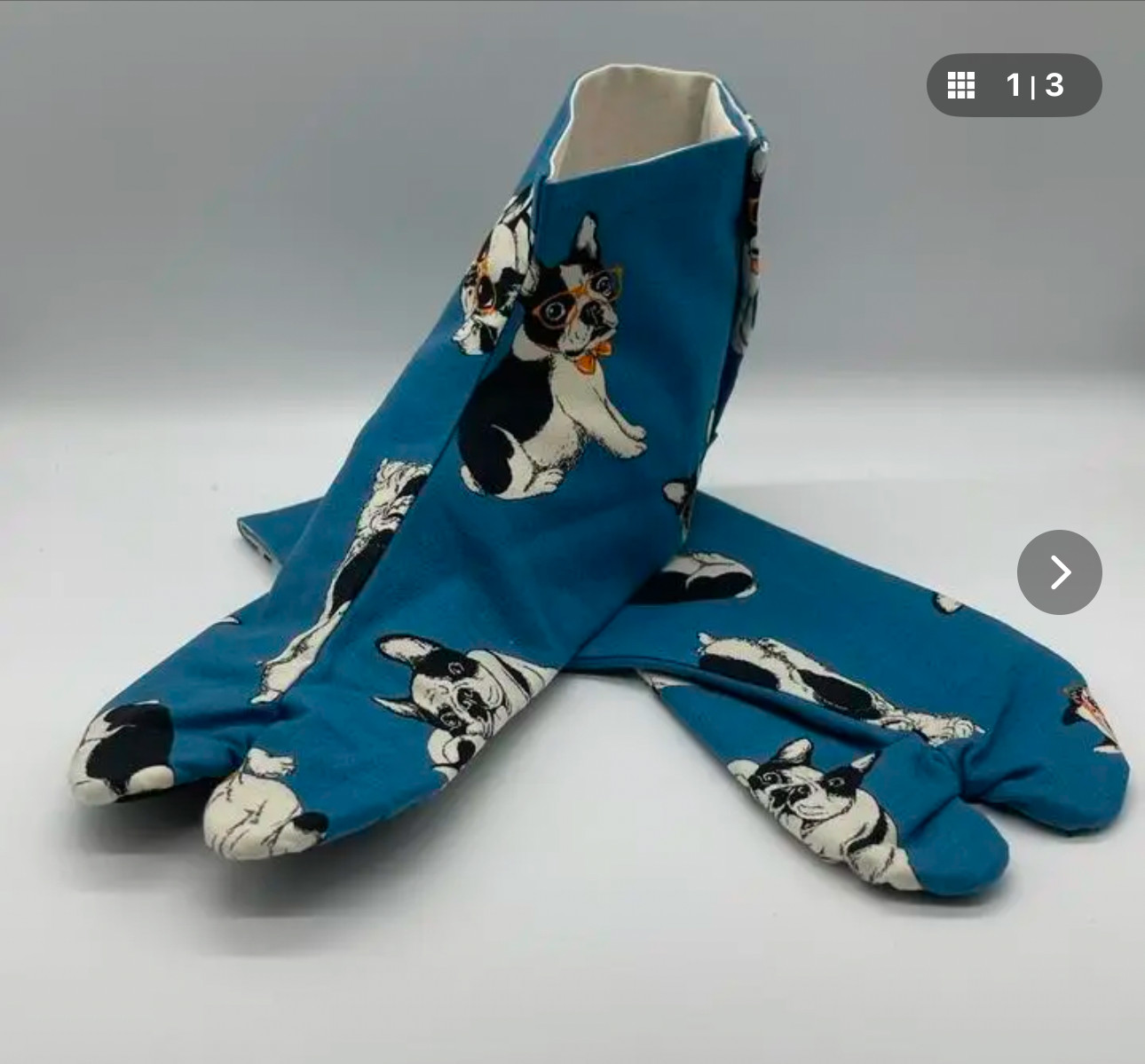 デザイン足袋　31番　フレンチブル　青