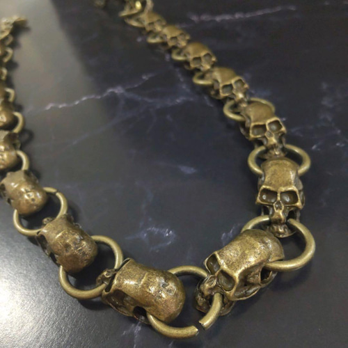 オープン特価 真鍮 ハンドメイド メンズ ウォレットチェーン