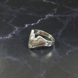 刻印入り　silver925 メンズ　銀　指輪　メキシカンジュエリー　ワシ　フリーサイズ　ハンドメイド 3枚目の画像