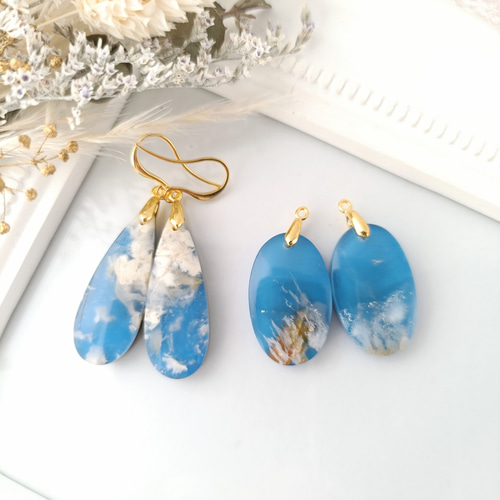 ｔａｍａ☆彡様 オーロラプルームアゲート ピアス tama☆彡様 オーロラプルームアゲート ピアス - メルカリ