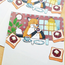 きつねのスマリくん　ご当地メモ紙　名古屋あんバター 3枚目の画像