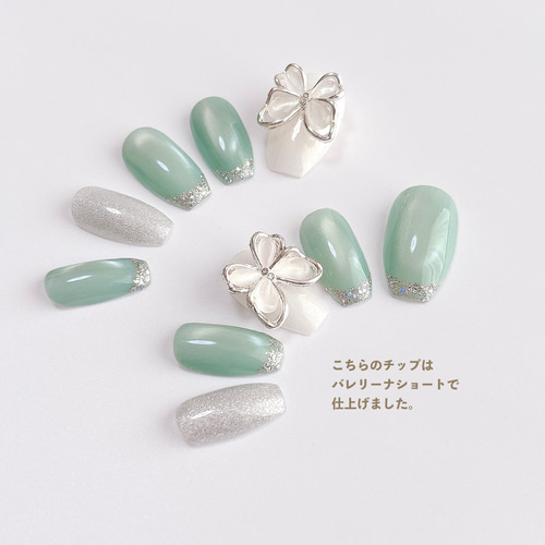 ネイルチップ・付け爪 mint 0_811182ee74b59a747fd1e049367a