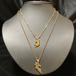 Dog Tag 薔薇 透かし Dog Tag 薔薇 透かし チェーン付き ネックレス・ペンダント
